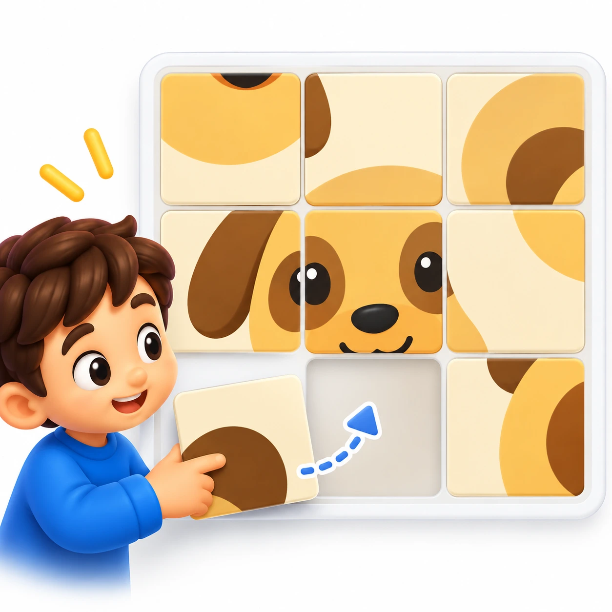 Number Puzzle and Picture Slider